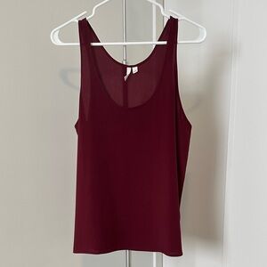 Frenchi Scoop Neck Women's Tank Top in Deep Burgundy